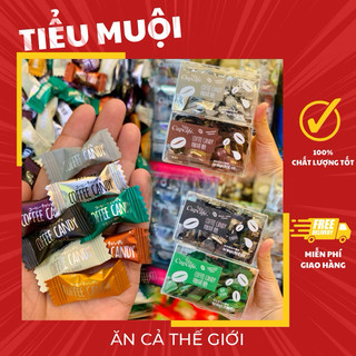Tổng hợp kẹo cà phê không đường mix vị không sợ béo 50gr ăn vặt tiểu muội