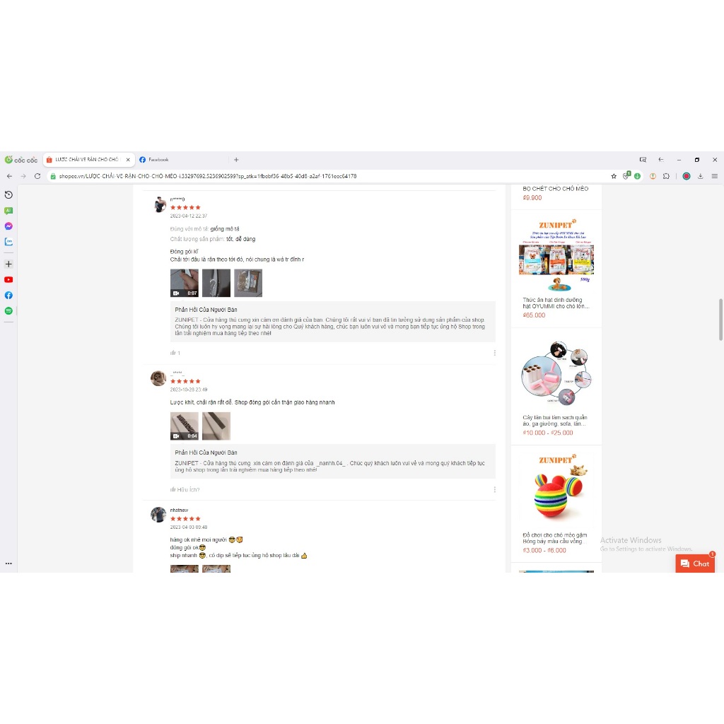 Lược chải ve rận bọ chét cho chó mèo siêu rẻ 🐶 🐱