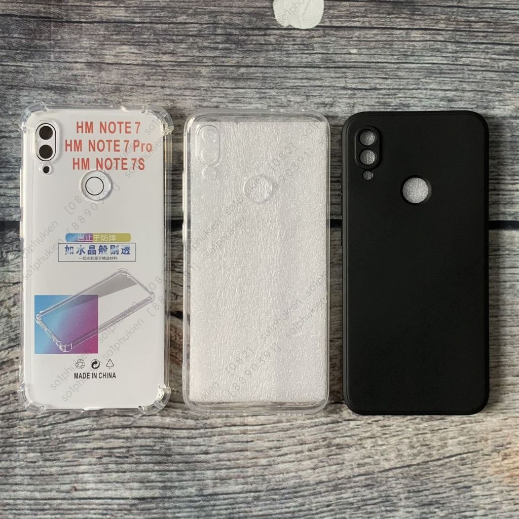 Ốp lưng Xiaomi Redmi Note 7/ Note 7 Pro/ Note 7S trong chống sốc, dẻo trong và dẻo đen bảo vệ cam ốp cao cấp, bền đẹp