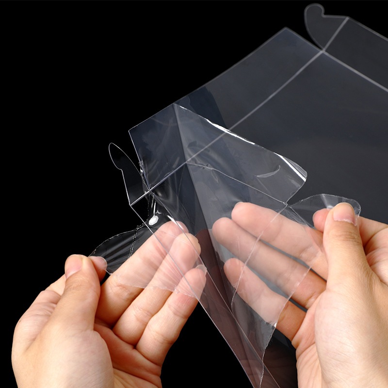 Hộp đựng bánh, đựng quà trong suốt đế trắng 15.5*15.5*14.5