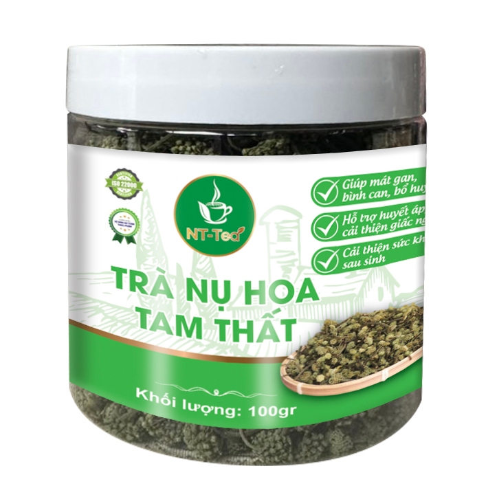 Trà Nụ Hoa Tam Thất Bao Tử NTFood hũ 100gr - NTFood - Nhất Tín Food