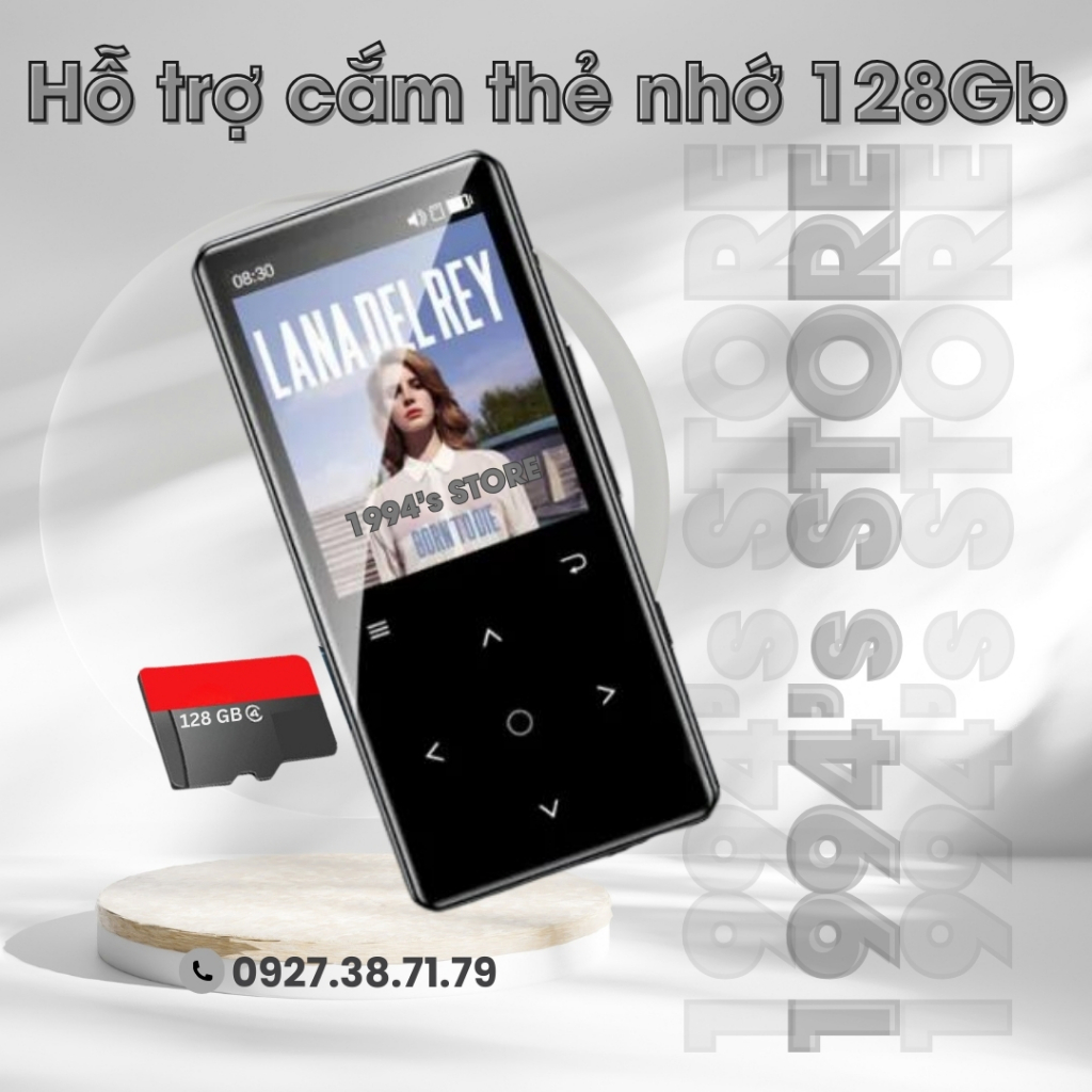 Máy Nghe Nhạc Benjie K3 bản 2024 Lossless Bluetooth 5.2 - Loa ngoài - Màn hình lớn để xem phim, xem ảnh...