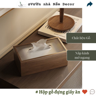 Hộp đựng khăn giấy chất liệu gỗ xuất khấu Châu Âu