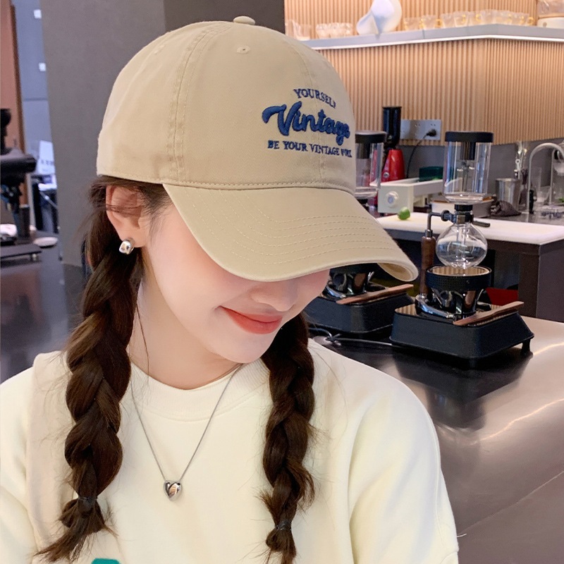 Mũ lưỡi trai, nón kết nam nữ thêu nổi chữ Vintage đi học đi chơi chất liệu vải Kaki thoáng khí SOLILA STORE