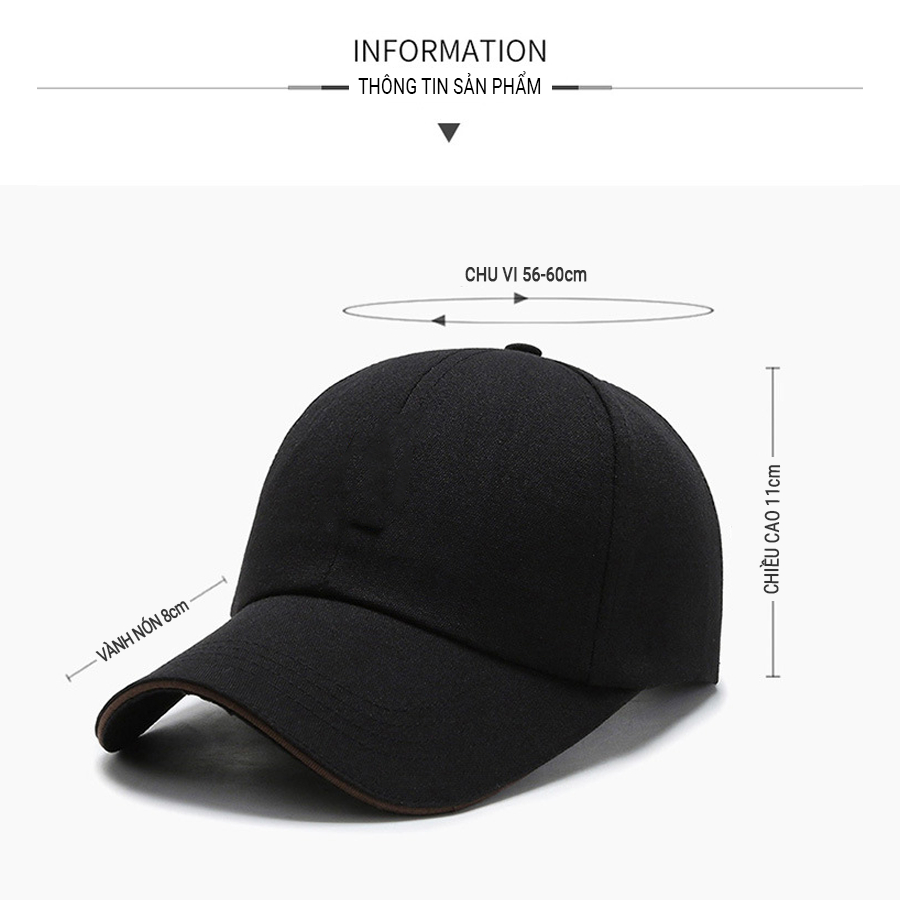 Mũ lưỡi trai, nón kết nam nữ thêu nổi chữ Vintage đi học đi chơi chất liệu vải Kaki thoáng khí SOLILA STORE