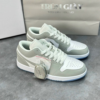 [ Trùm Giày] Giày Air Jordan 1 Low White Wolf Grey High Quality Fullbox