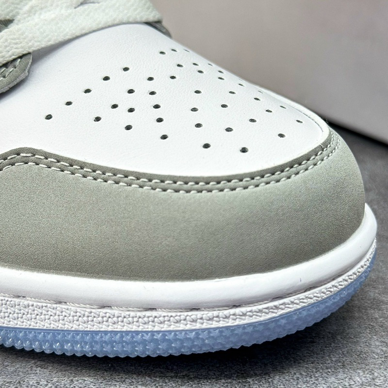 Giày Air Jordan 1 Low White Wolf Grey High Quality Fullbox