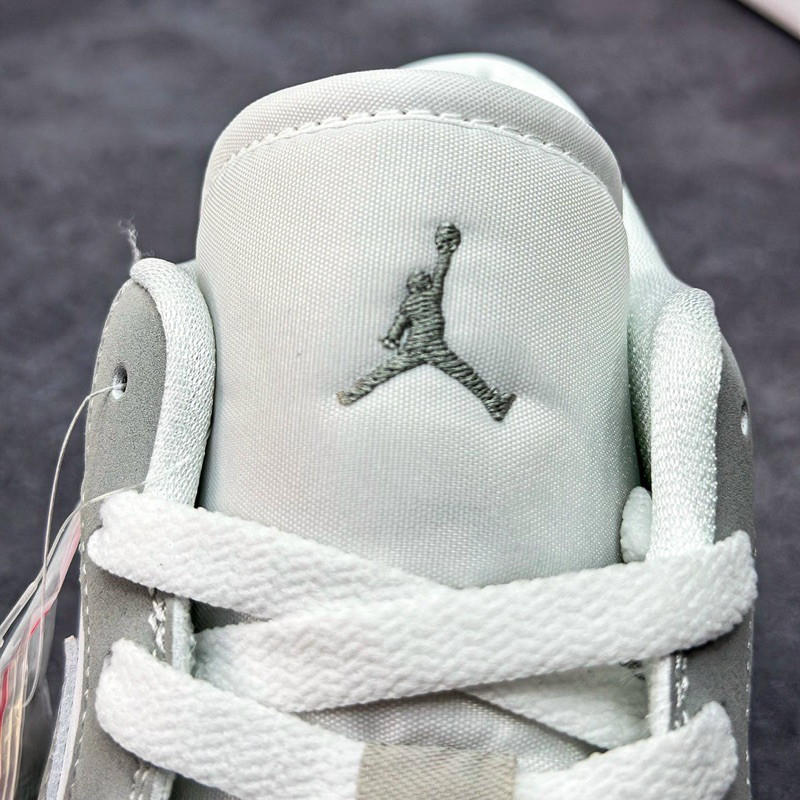 Giày Air Jordan 1 Low White Wolf Grey High Quality Fullbox