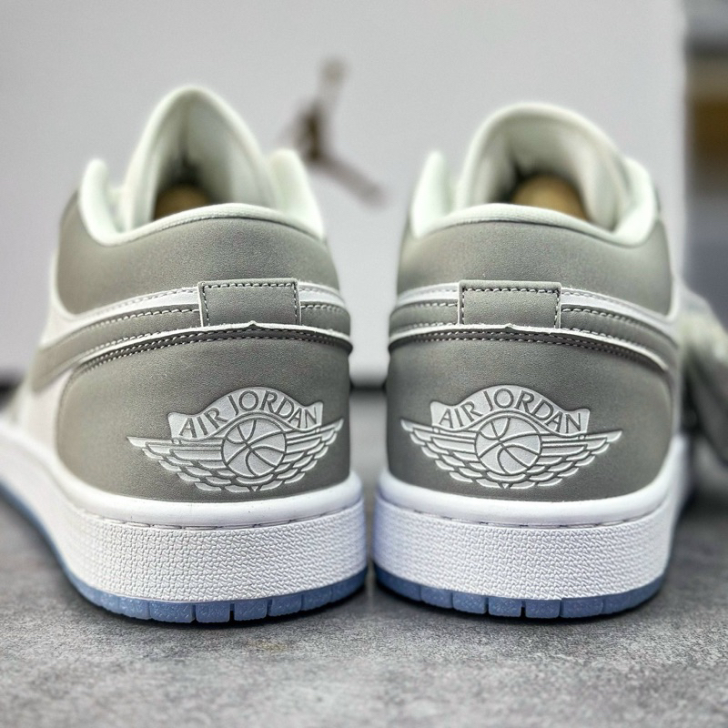 Giày Air Jordan 1 Low White Wolf Grey High Quality Fullbox