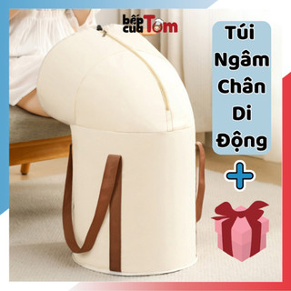 Túi ngâm chân massage gấp gọn, xô vải ngân chân giữ nhiệt gấp gọn . giỏ ngâm chân di động