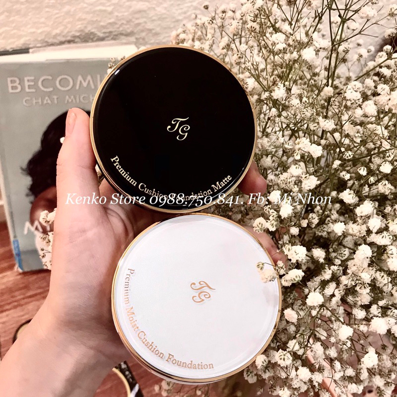 Phấn nước TG Premium Moist Cushion Foundation Tiara Girl SPF 50+/ PA+++ Nhật, công dụng 5in1