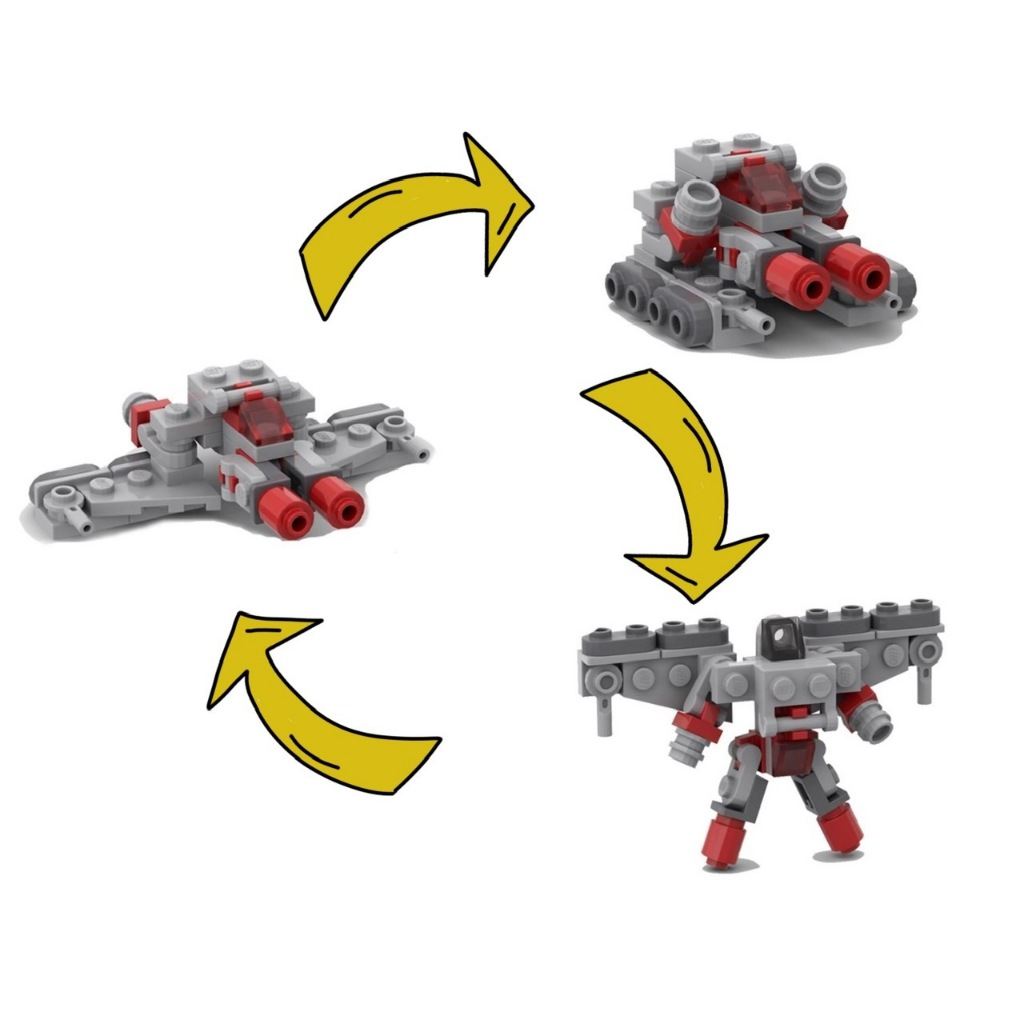 Mô Hình Lắp Ráp Robot - Gundam - Mecha Dạng Lego
