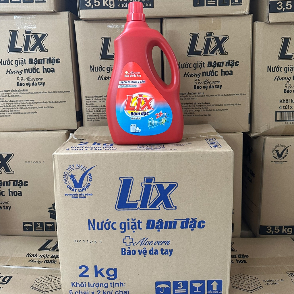 Nước giặt LIX đậm đặc hương hoa 2kg NG201