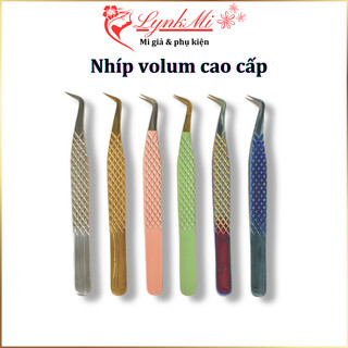 Nhíp volum cao cấp mũi bầu, nhíp nối mi volum pakistan mũi quạ 11 - 20 d bao test
