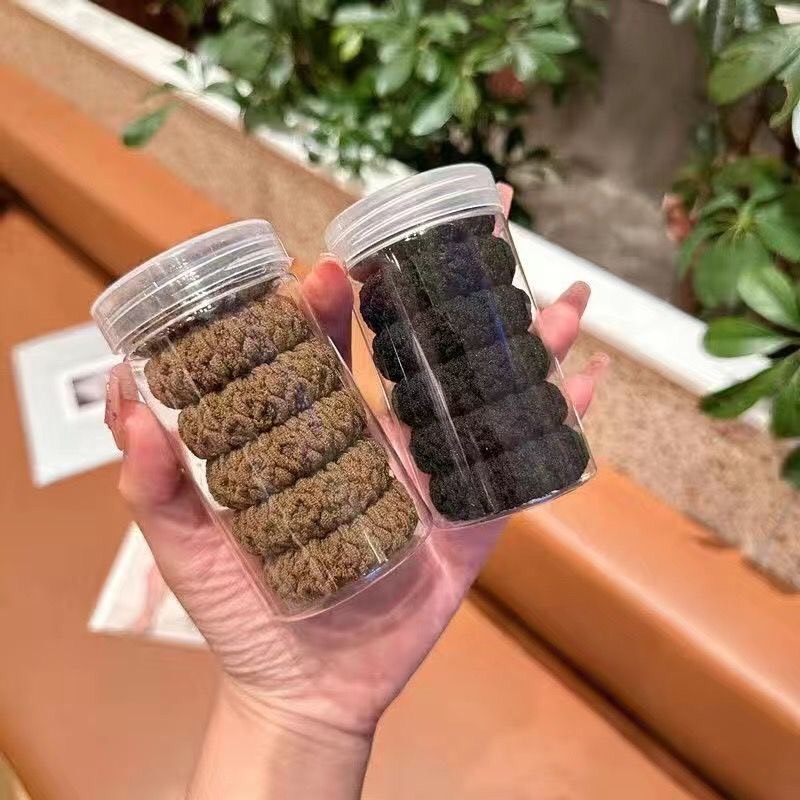 Ống dây thun buộc tóc 1 set 6 cái bảng to màu đen màu nâu màu trắng giá rẻ sinh viên