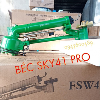 Béc sky 41 pro cải tiến, súng tưới phun mưa bán kính lớn, có van chỉnh tốc độ quay nhanh chậm