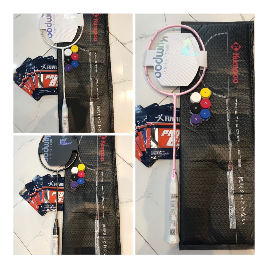 Vợt cầu lông Kumpoo K520 CHÍNH HÃNG tặng dây, cuốn cán và bao vợt