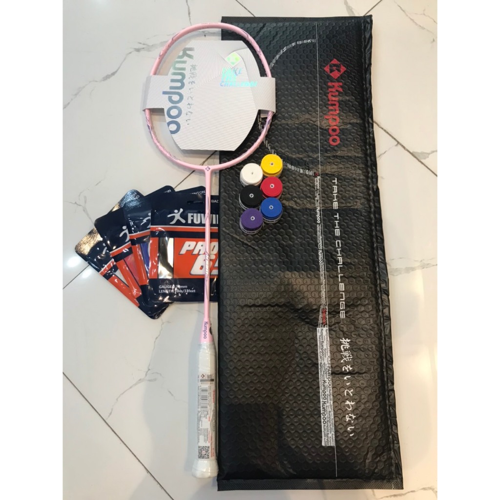 Vợt cầu lông Kumpoo K520 CHÍNH HÃNG tặng dây, cuốn cán và bao vợt