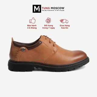 Giày Đốc nam, giày Bucks da nam Tùng Moscow chất liệu da bò cao cấp mặt trơn nâu sang trọng trẻ trung - SP3669