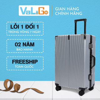 Vali Khung Nhôm khóa sập Size 24,Vali khung nhôm cao cấp, Vali du lịch cỡ lớn, Vali size 24 của nhà Valigo ( VG12B-24)