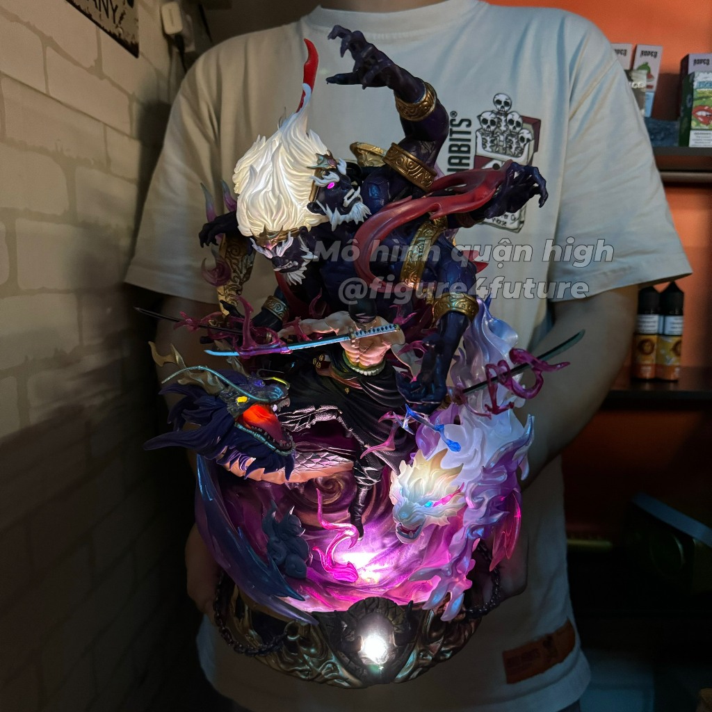 Mô Hình nhân vật Roronoa Zoro Cao 35CM - Zoro LX StudioF1 - Onepiece zoro asura - zoro có led cao 35cm