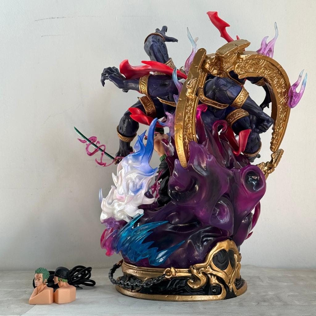 Mô Hình nhân vật Roronoa Zoro Cao 35CM - Zoro LX StudioF1 - Onepiece zoro asura - zoro có led cao 35cm