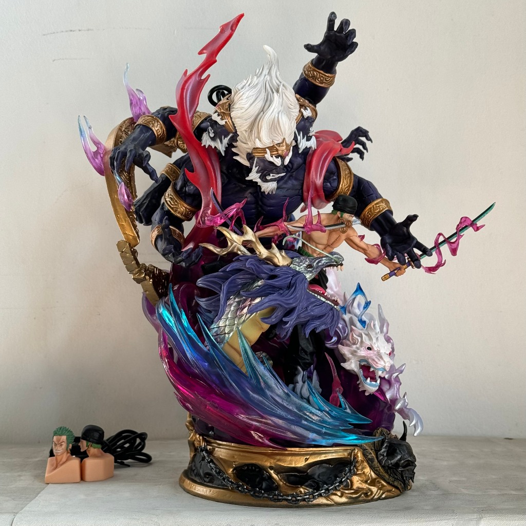 Mô Hình nhân vật Roronoa Zoro Cao 35CM - Zoro LX StudioF1 - Onepiece zoro asura - zoro có led cao 35cm