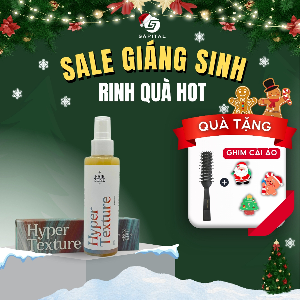 Xịt tạo phồng Hyper Texture giúp giữ nếp tóc kiểm soát dầu thừa - Pre styling Hyper Texture 155ML By Hair Zone
