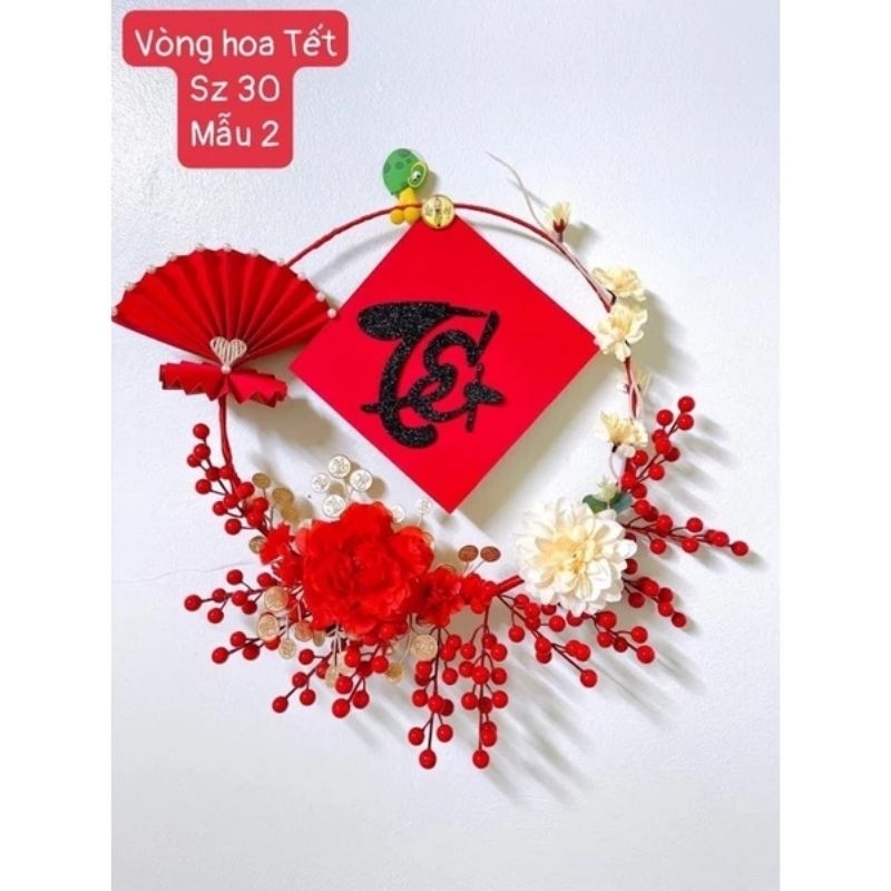 Vòng đào đông trang trí tết nguyên đán