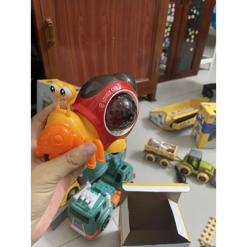 Đồ chơi cua nhún nhảy có nhạc đèn quà tặng enfa