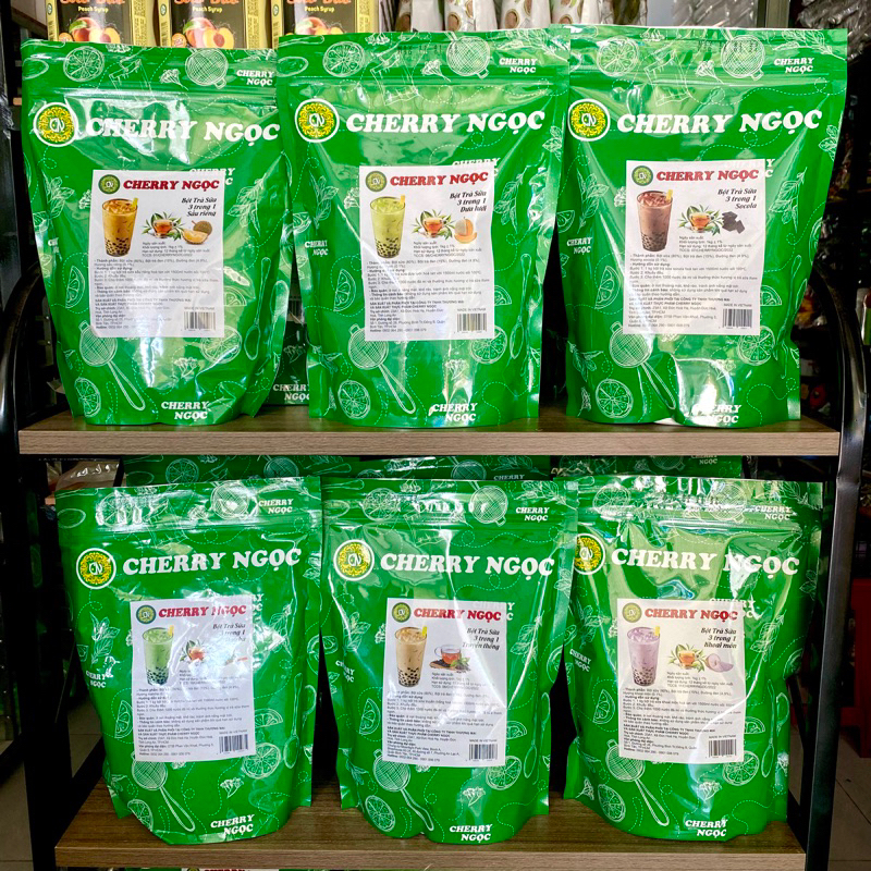 Bột Trà Sữa Cherry Ngọc Dâu, Socola, Khoai Môn Gói 1Kg