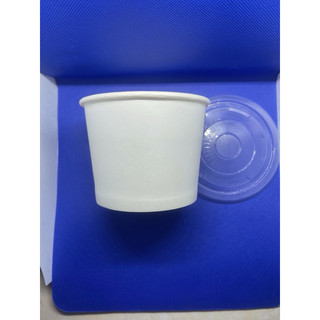 Set 100 tô giấy 500ml kèm nắp PP