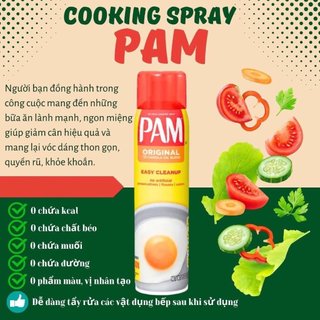 Dầu ăn kiêng PAM Original.