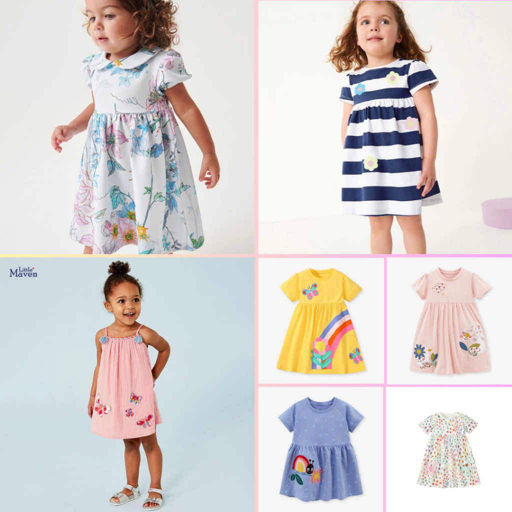 Váy Thun Hè Little Maven, Malwee Nhiều Mẫu cho Bé Gái 2-7 Tuổi Mẫu Mới P2 - Jumping Beans Official Store