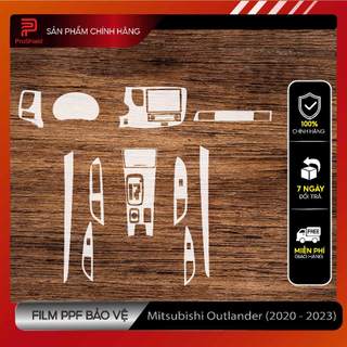 Outlander 2020 2024 film ppf trong suốt dán chống xước nội thất. làm mờ vết xước cũ