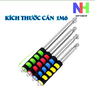 Cán cờ cầm tay du lịch inox - cán cờ dẫn đoàn du lịch size 1m6