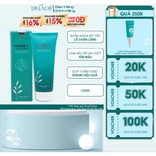 Sữa Rửa Mặt, Tẩy Da Chết Dr. Lacir Honey Sugar Scrub Tẩy Da Chết Mặt Với Công Thức Sinh Học