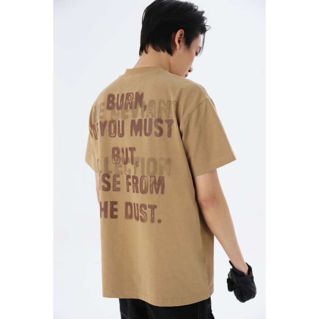 Áo Phông Nam Nữ Unisex "Burning Out Sand T-shirt" 100% Cotton 280gsm Boxy
