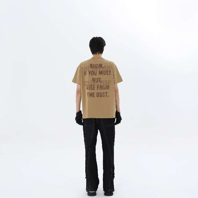 Áo Phông Nam Nữ Unisex "Burning Out Sand T-shirt" 100% Cotton 280gsm Boxy