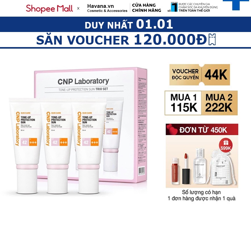 Kem Chống Nắng cho da nhạy cảm CNP Laboratory Tone-Up Protection Sun SPF42 Tuýp 50ml