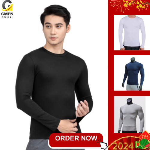 Áo giữ nhiệt thể thao nam tay dài ôm body co giãn 4 chiều đẹp cao cấp form đẹp