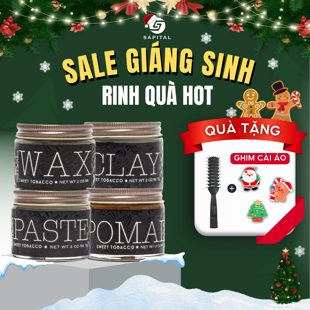 4 Sản Phẩm 18.21 Man Made - Wax, Clay, Paste, Pomade