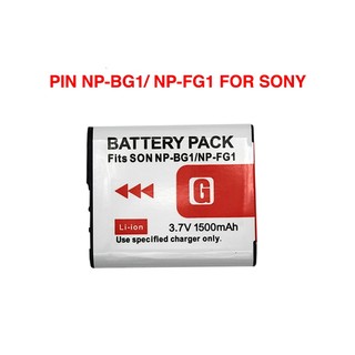 Pin NP-BG1 | NP-FG1 cho máy ảnh Sony Cybershot DSC-HX20V H70 H90, W230, W240, W270, W290...
