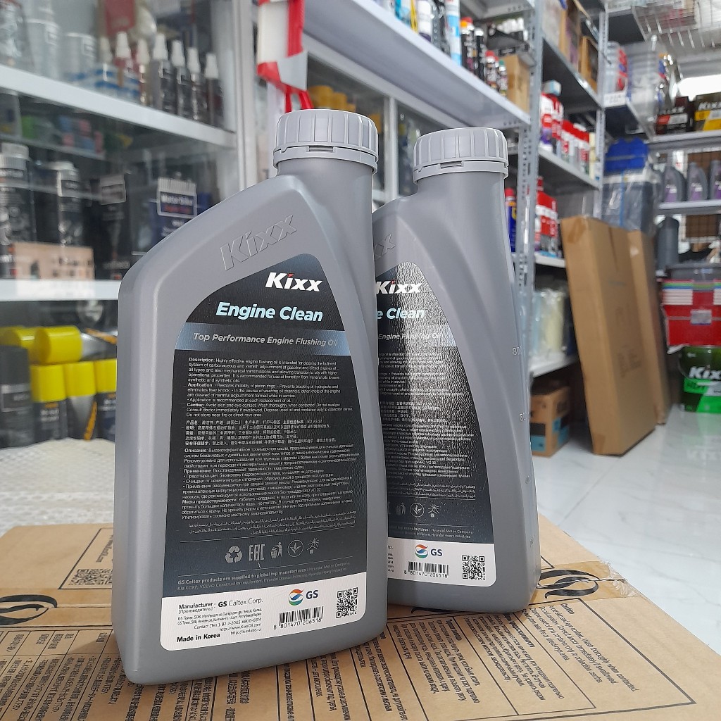 Dầu xúc rửa động cơ KIXX Engine Clean 1 lít Chính Hãng - HIBUDDY