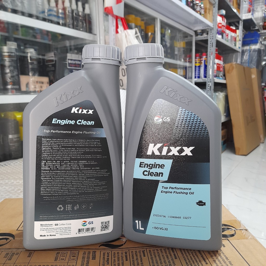 Dầu xúc rửa động cơ KIXX Engine Clean 1 lít Chính Hãng - HIBUDDY