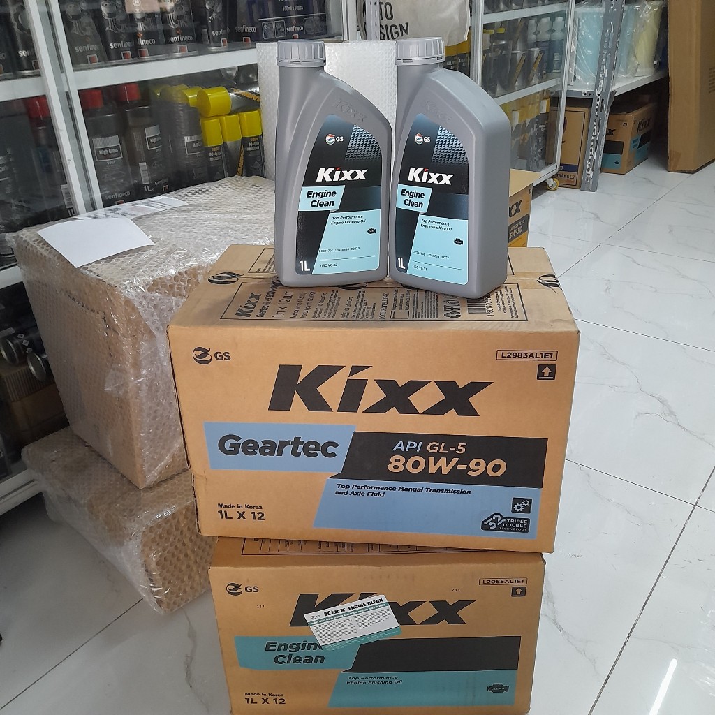 Dầu xúc rửa động cơ KIXX Engine Clean 1 lít Chính Hãng - HIBUDDY