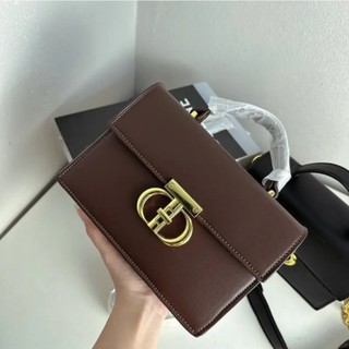 Túi đeo chéo, xách tay da trơn khoá chữ t cao cấp thời trang