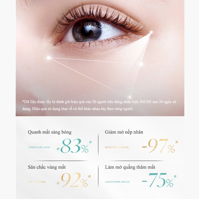 Kem dưỡng mắt chống nhăn giảm quầng thâm serum chống lão hóa cho quầng mắt kem mắt Chống bọng 25g