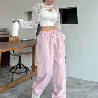 Áo lưới lỗ nữ croptop dài tay bigsize 90kg