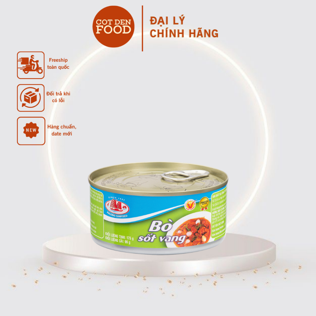 Thịt Bò Sốt Vang Đồ Hộp Hạ Long 175G